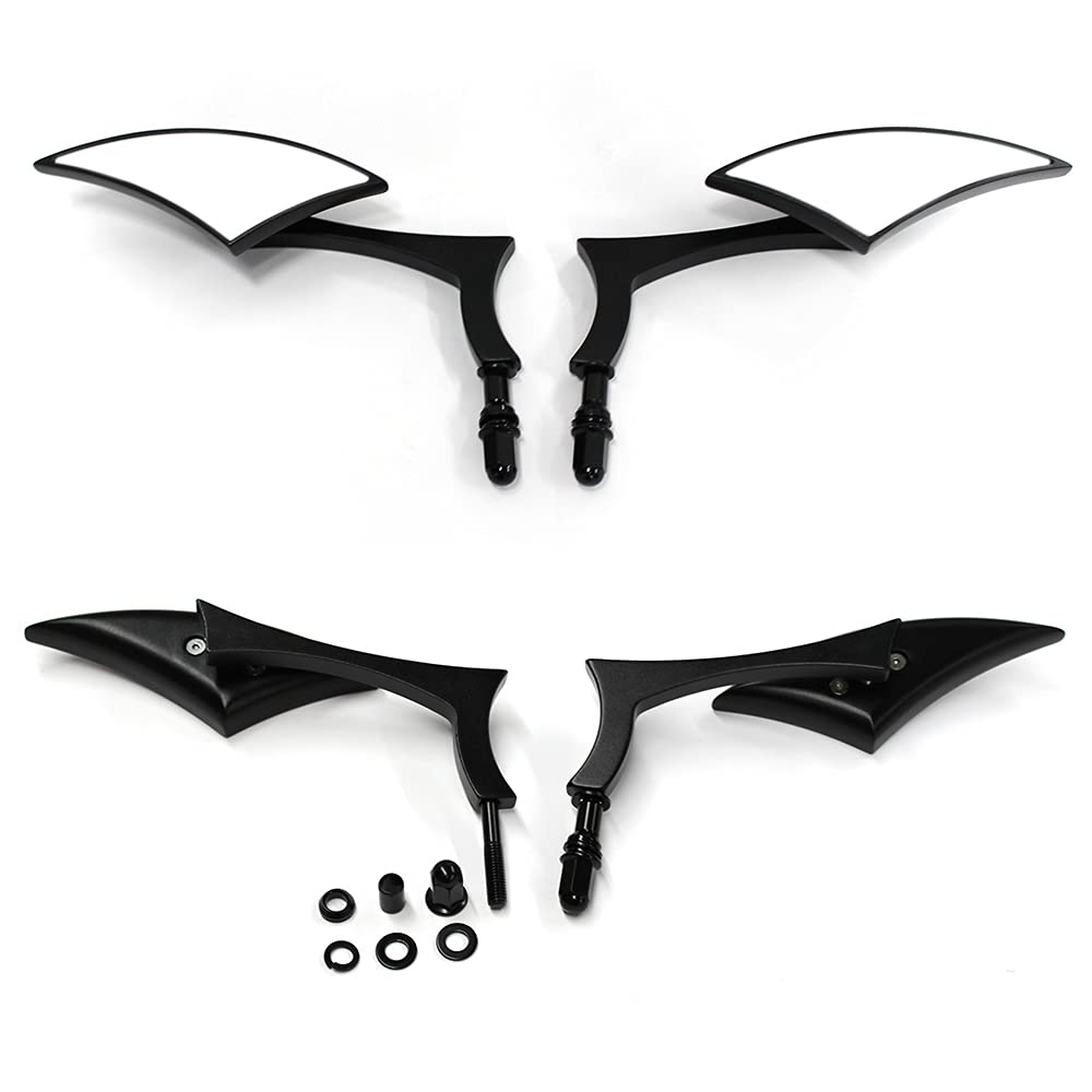 Black Motorcycle Sportster Mirrors For Harley Road King Street Electra Glide Road Glide Dyna Softail Rearview 1982-2018 2019 2020
