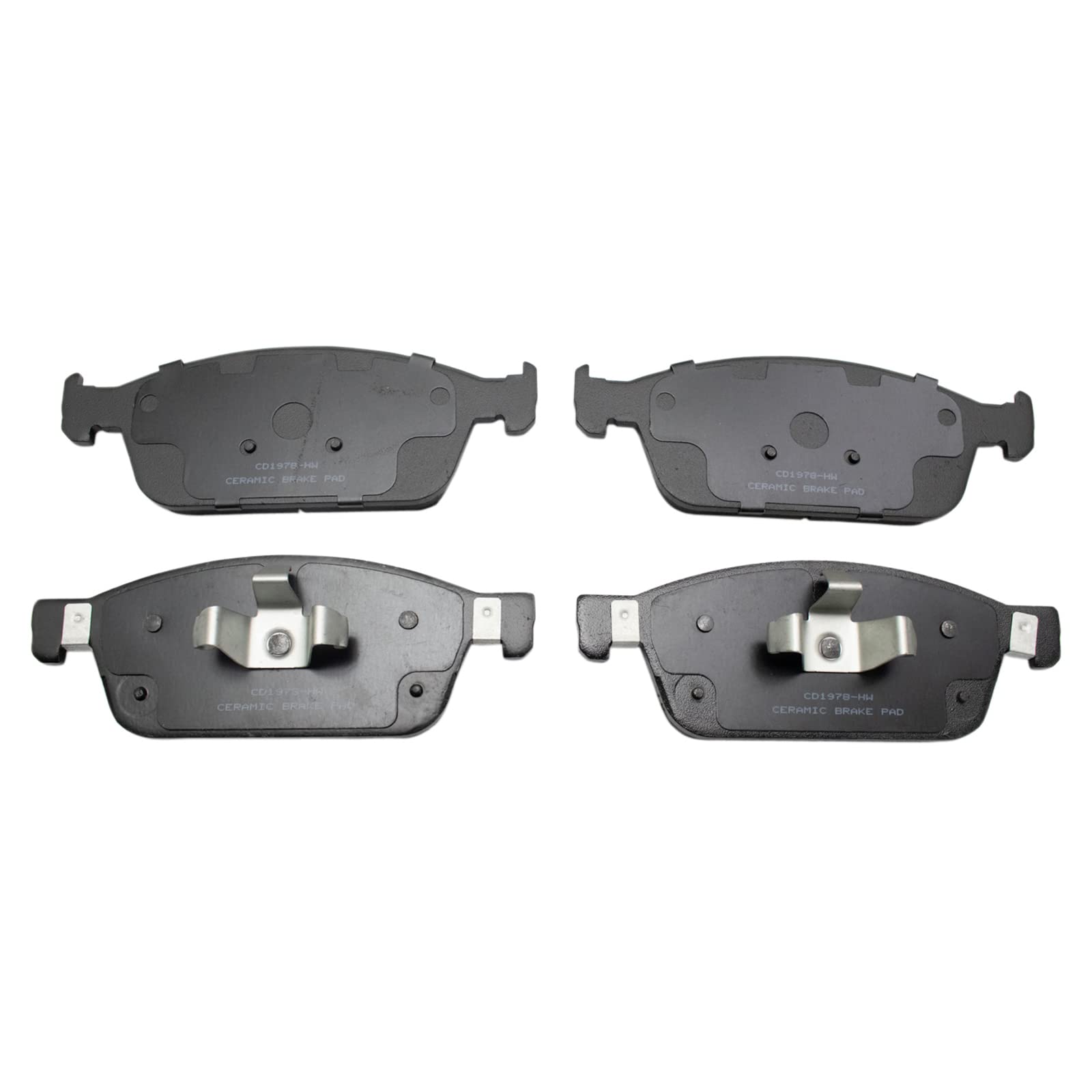 TRQ Front Brake Pads Ceramic Compatible with 2017-2019 Ford Escape 2018-2019 Lincoln MKC