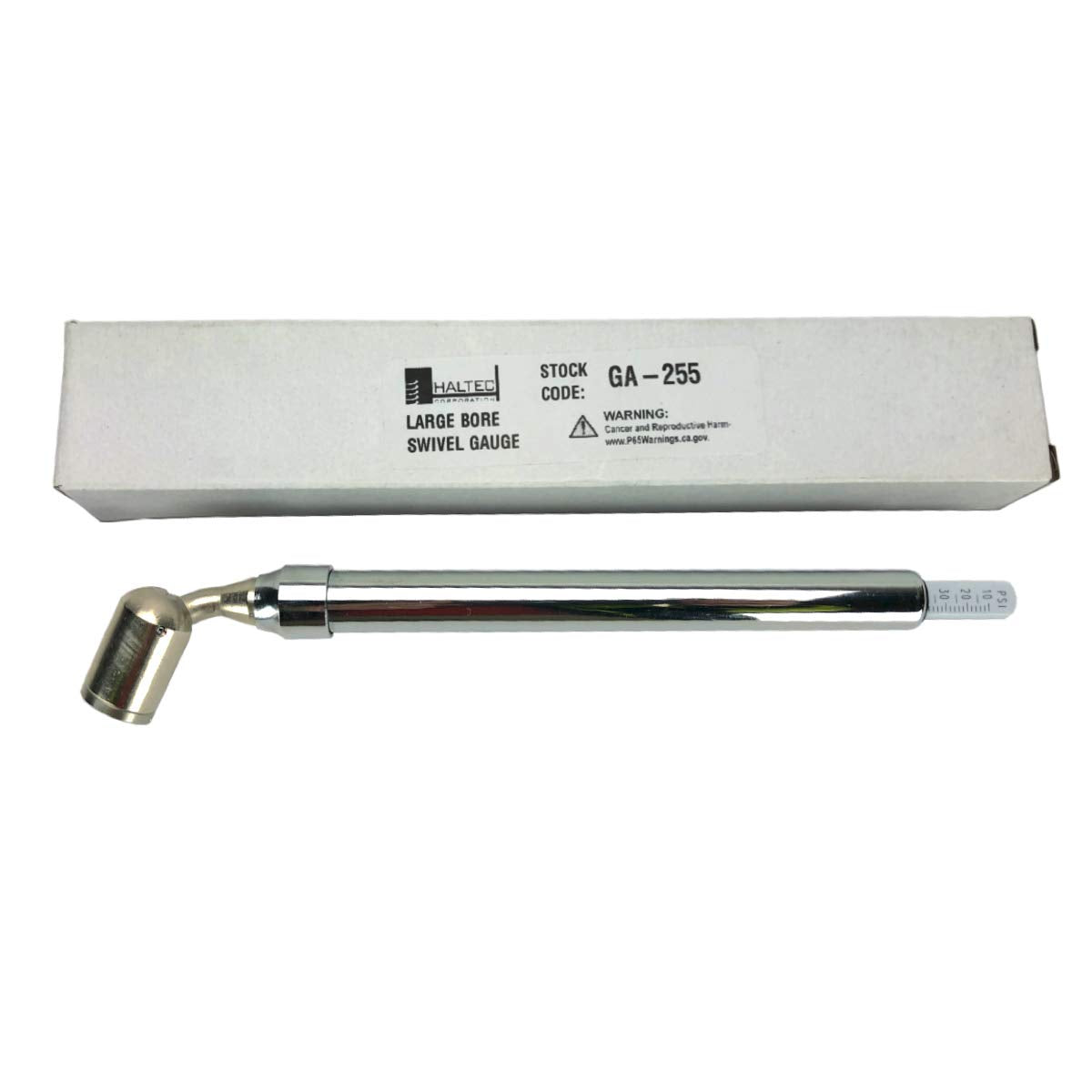 Haltec Ga-255 Large Bore Swivel Foot Air Gauge 360 Degree Swivel 10-150 Psi