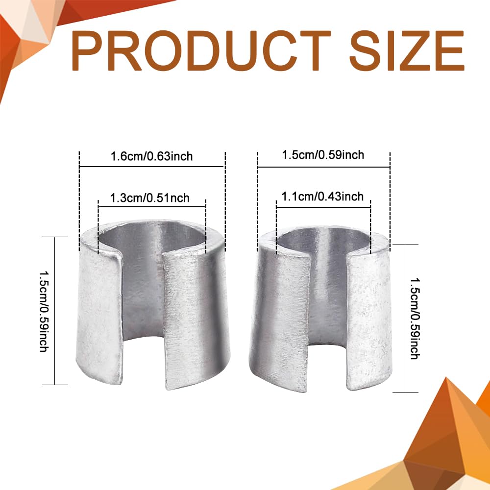 RGOAANC 2 Pair Battery Post Shim Lead, Car Battery Terminal Connector, Car Battery Negative Battery Terminal Adapter Positive Po