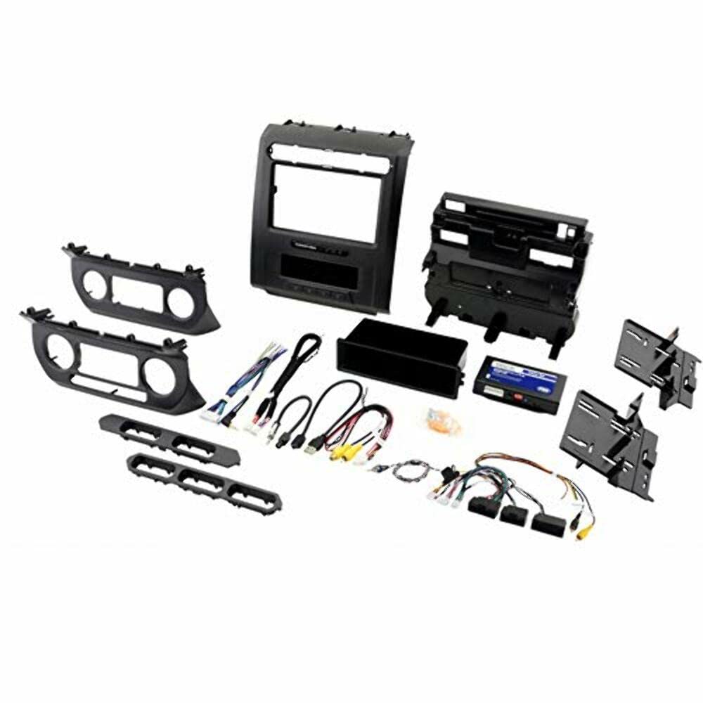 PAC RPK4-FD2101 RadioPro Radio Replacement Kit with Integrated Climate Controls for Select 2015 to 2020 Ford Trucks with 8-Inch 