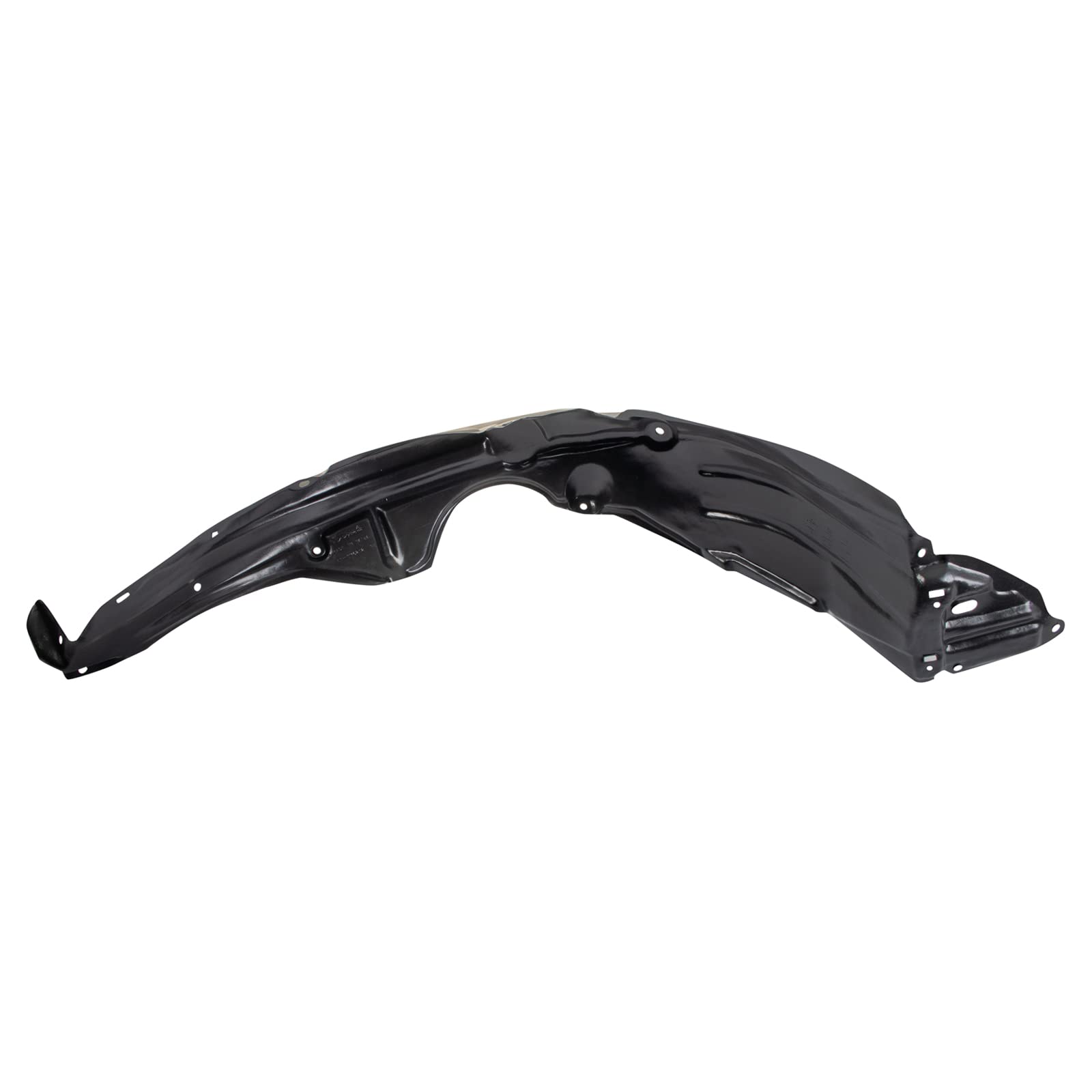 TRQ Inner Fender Liner Set for 2007-2011 Toyota Yaris, Black, Plastic, Model BDA14899