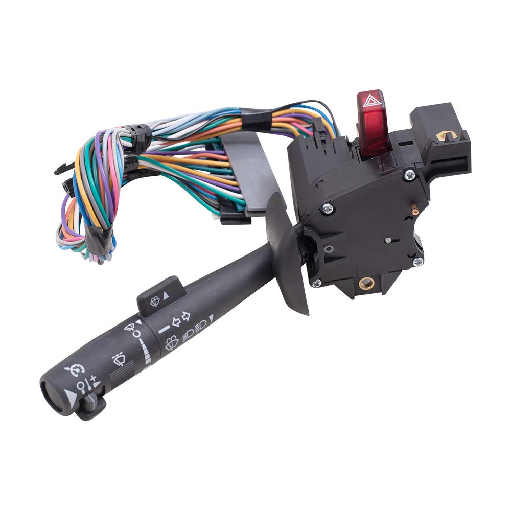 Brock Replacement Turn Signal Switch Cruise Control Wiper Brights & Hazard Warning Lever Compatible with 01-02 Express 01-02 Sav