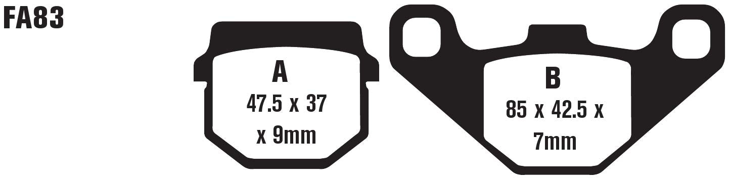 Ebc Brakes Fa83 Disc Brake Pad Set