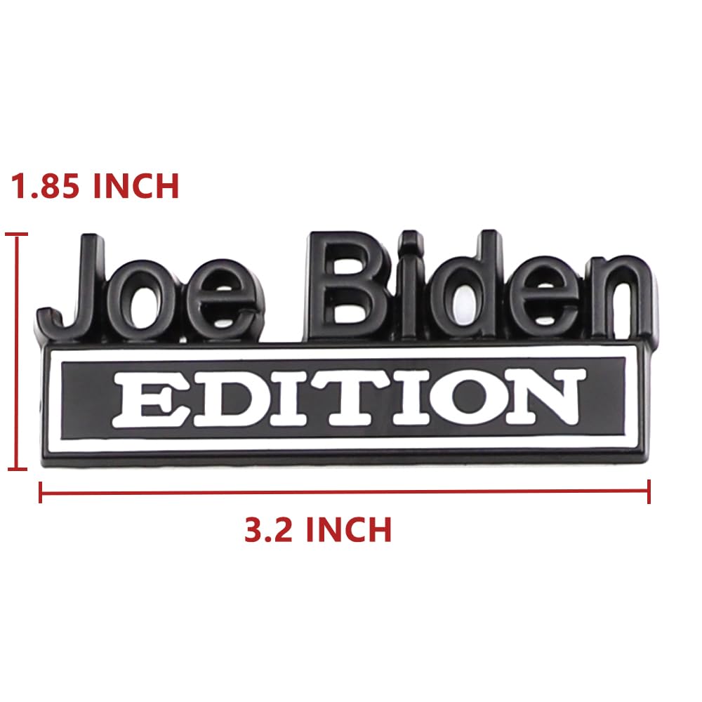 2 Pcs Joe Biden Edition Emblem Car Side Rear Front Hood Trunk Door Badge 3D Decal Sticker for Car Truck SUV CR-Edition CR-Editio