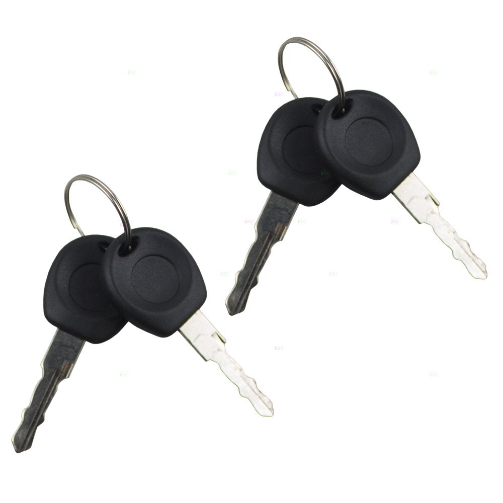 AutoandArt Brock Replacement Front Outside Black Door Handle with Lock Cylinder and 2 Keys Set Comaptible with 1993-1999 Golf 1993-1998 A3 1999 A4 1995-1999 Cabrio 1HM8372073FZ