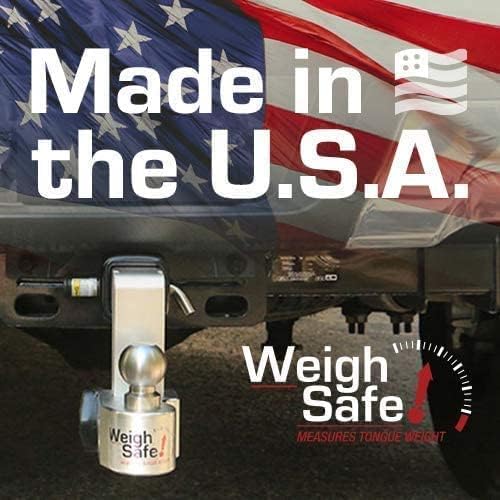 Weigh Safe Ws4-2.5 Adjustable Ball Mount With 4'' Drop And 2.5'' Shank, Aluminum