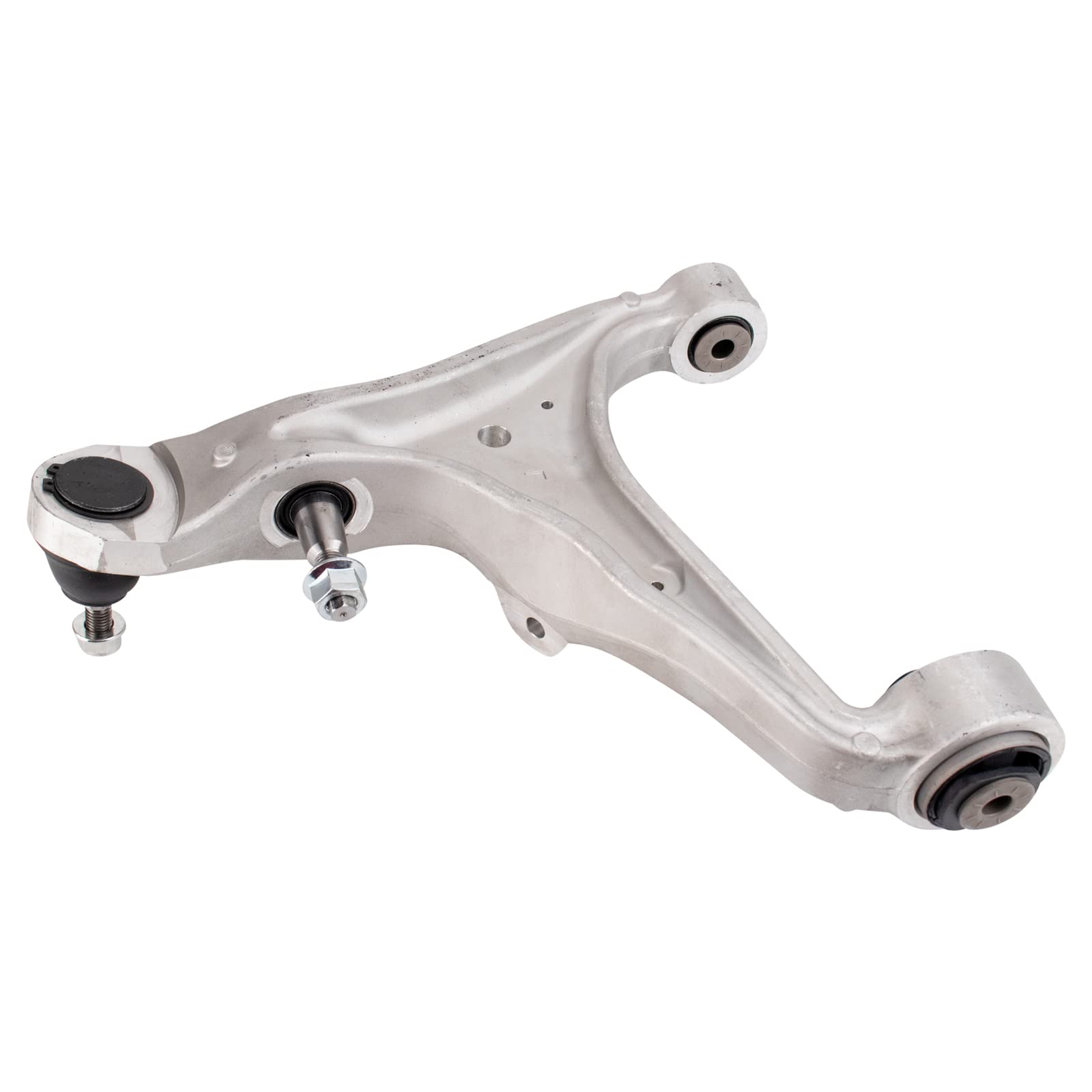 TRQ Front Right Lower Control Arm with Ball Joint, Aluminum, Compatible with 2008-2014 Cadillac CTS & 2004-2009 SRX, Model PSA72947