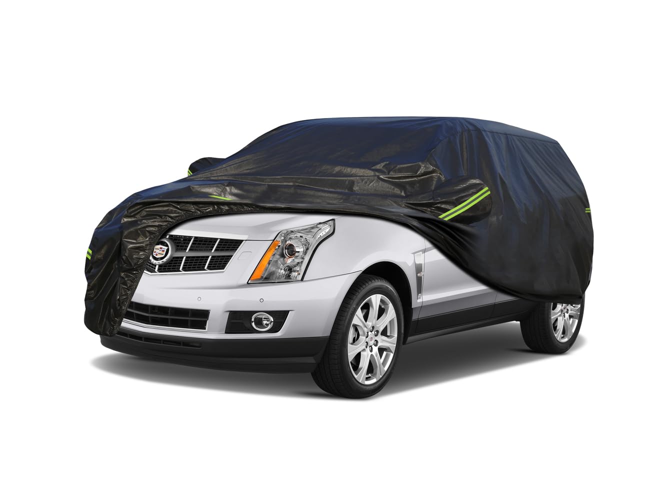 Koukou Waterproof Suv Car Cover Suitable For Cadillac Srx From 2009 To 2016, 7 Layers Windproof All Weather Waterproof Outdoor C