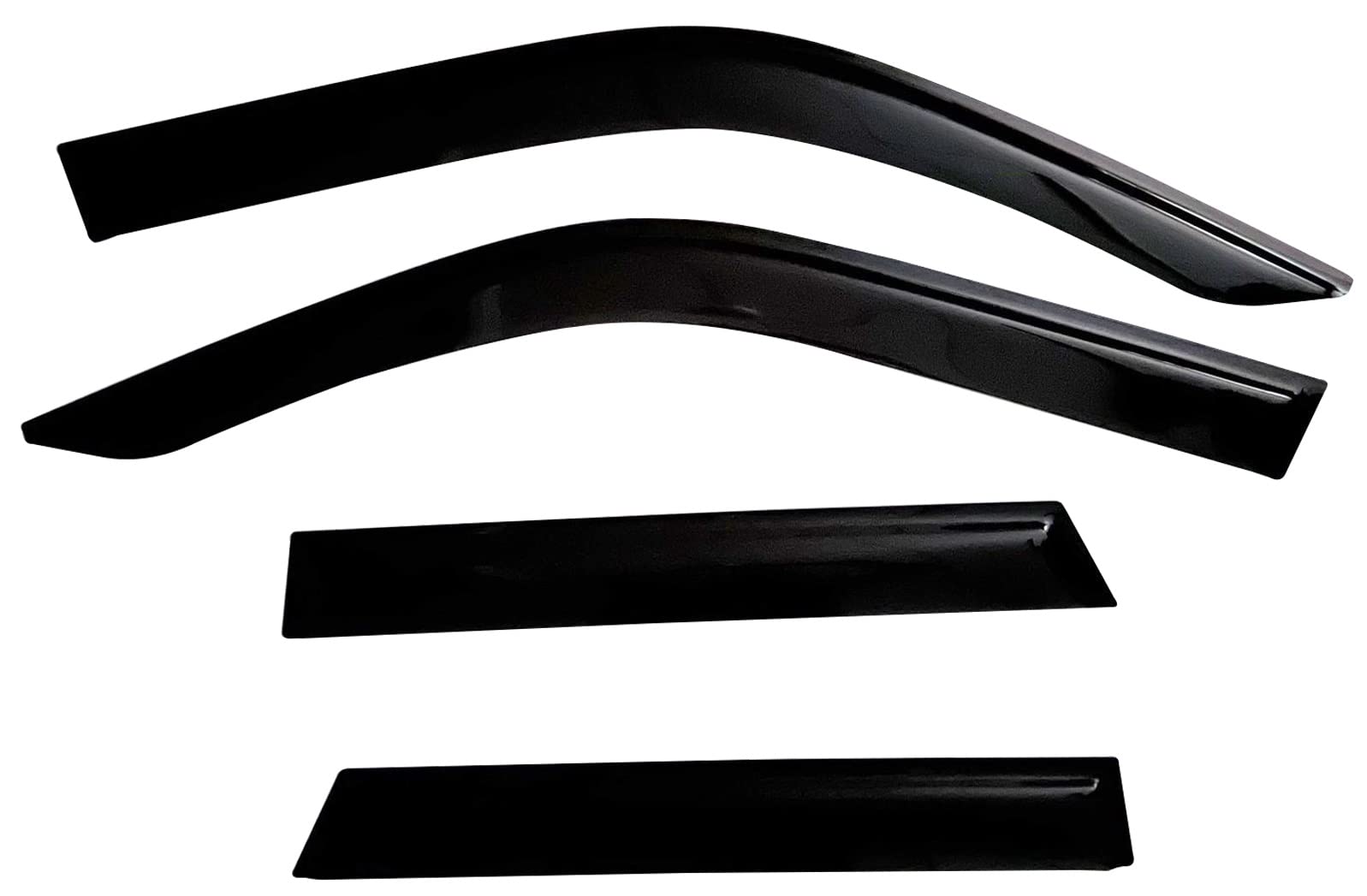 2021-2025 Tape-On Rain Guards For Ford Bronco Side Window Visor Deflectors Sport Big Bend Outer Banks Badlands 2022 2023 2024