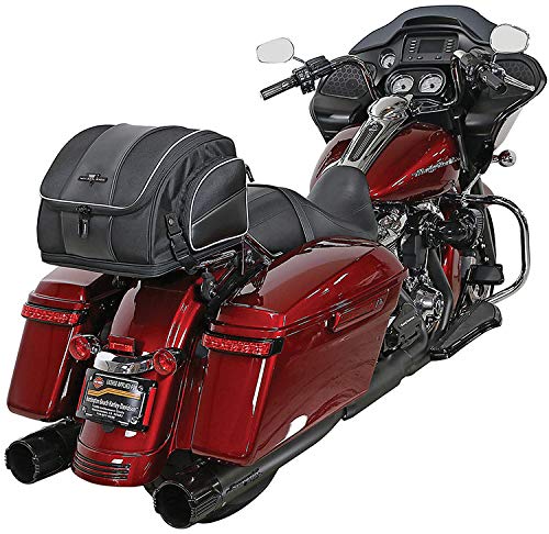 Nelson-Rigg Route 1 Weekender Backrest/Sissy Bar Rack Bag; Fits Harley Davidson, Indian, Yamaha & Suzuki Motorcycles