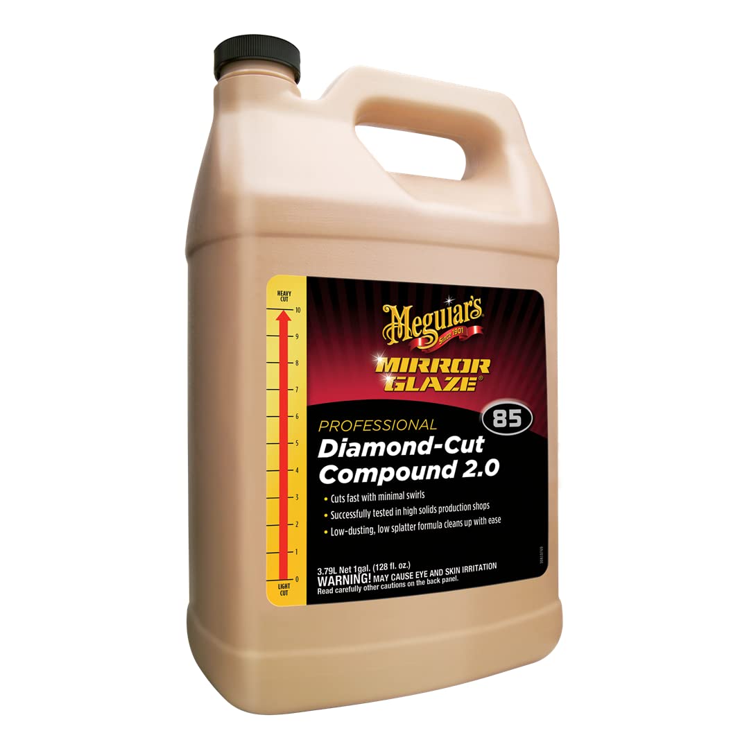 Meguiars M8501 Meguiars Diamond Cut Compound,White, 1 Gallon