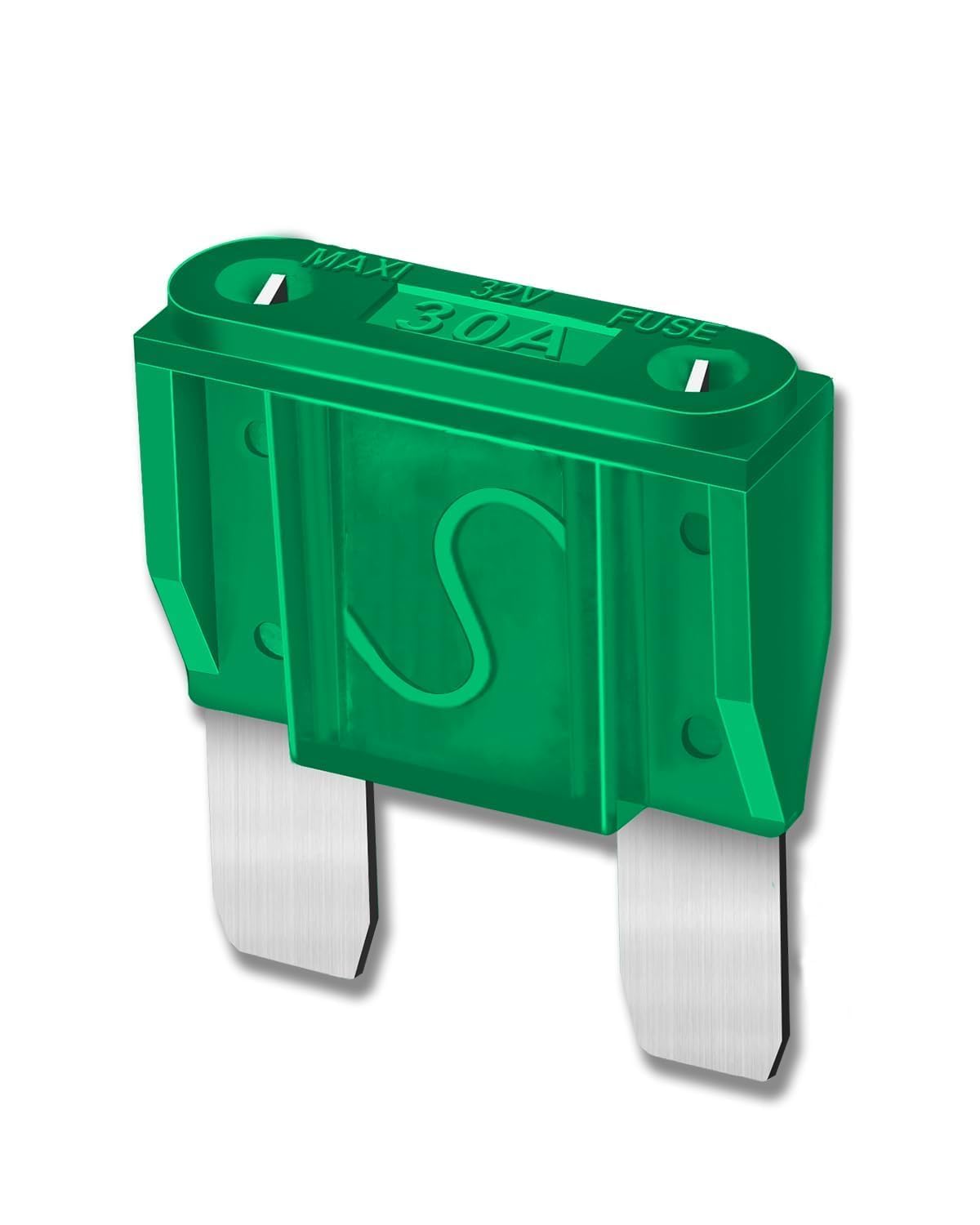 10Pcs 30Amp Maxi Fuses - 30A 32V Automotive Blade Fuse For Auto, Car, Rv, Boat, Truck