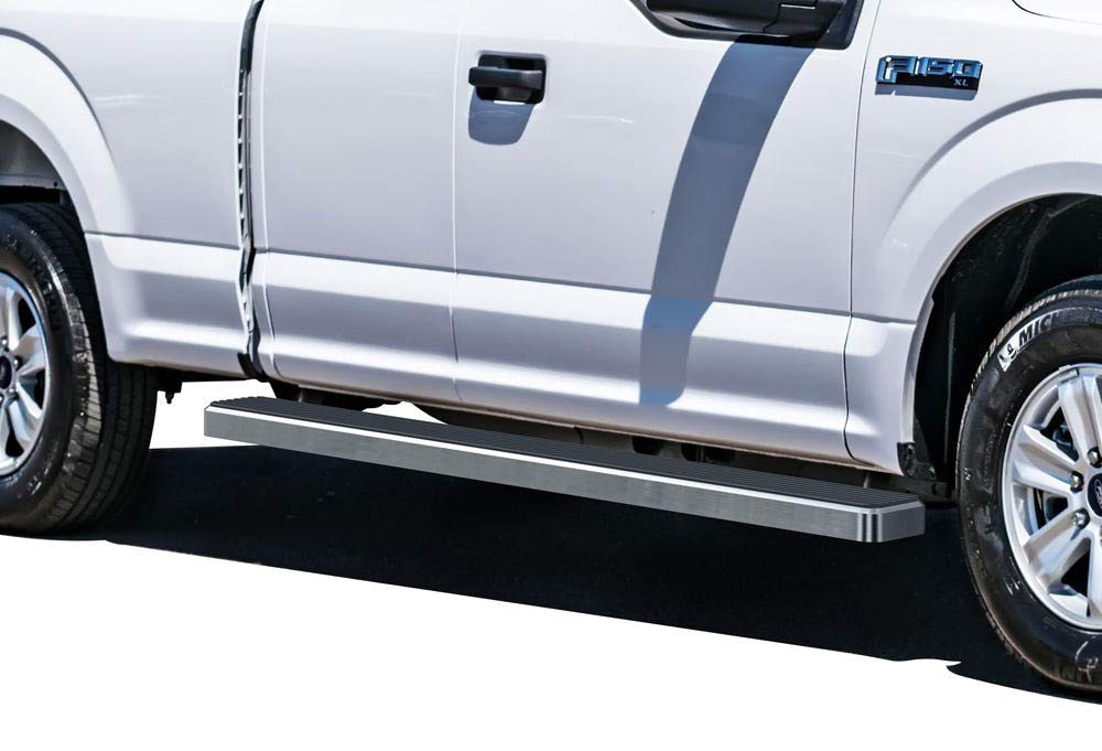 APS Running Boards 5 inches Compatible with Ford F150 2015-2025 Super Cab & F-250 F-350 Super Duty 2017-2025 304 Stainless Steel