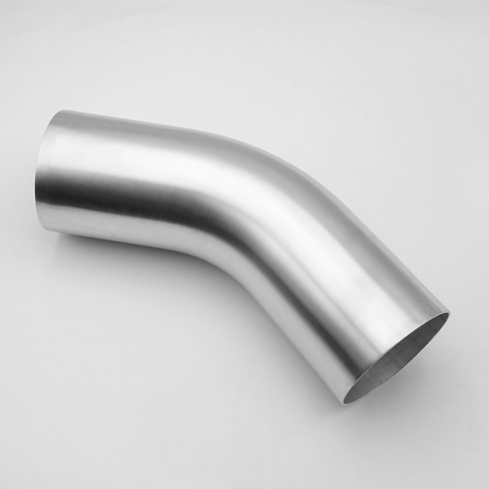 Ac Performance 4'' (102Mm) Od 45 Degree Aluminum Elbow Intercooler Pipe Air Intake Tube, 1.35D Radius, Brushed Finish