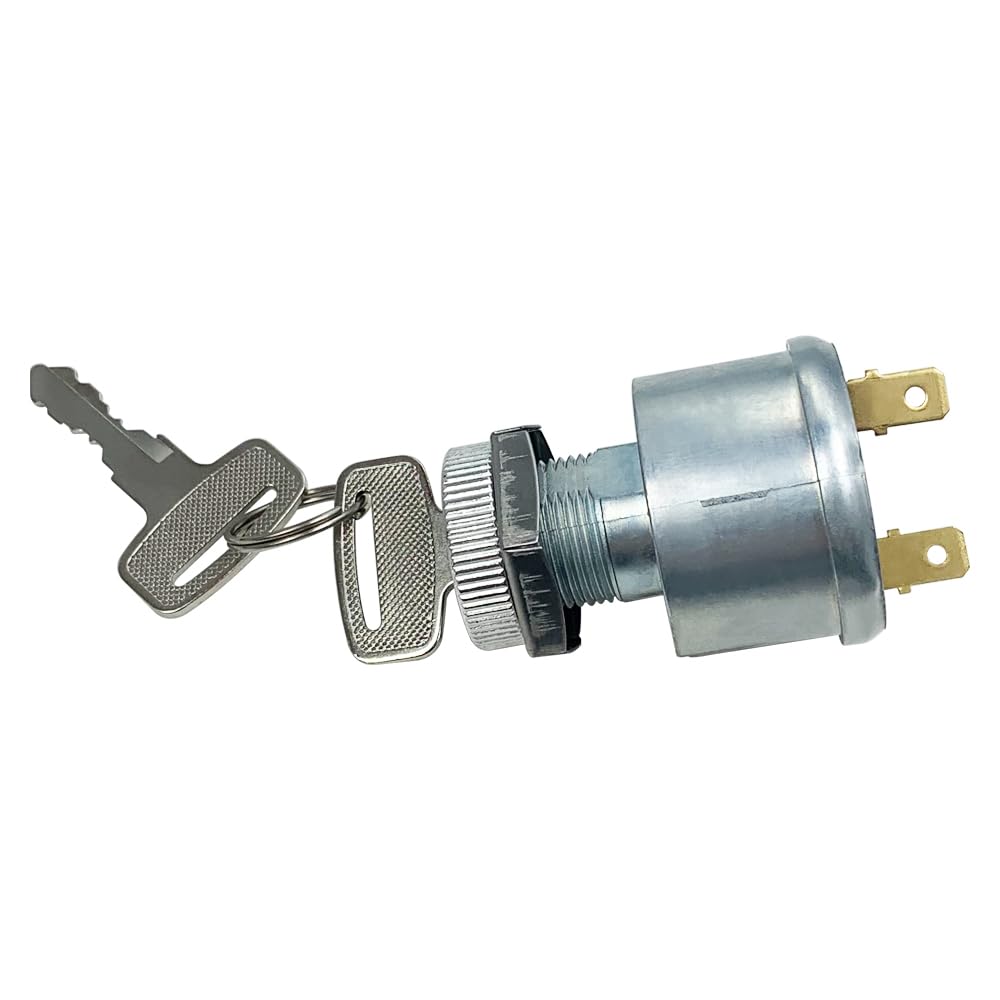 Ignition Switch Replace 17421G1 For E-Z-Go Ezgo Golf Cars 2 Prong 4 Key Free Terminals Carabiner