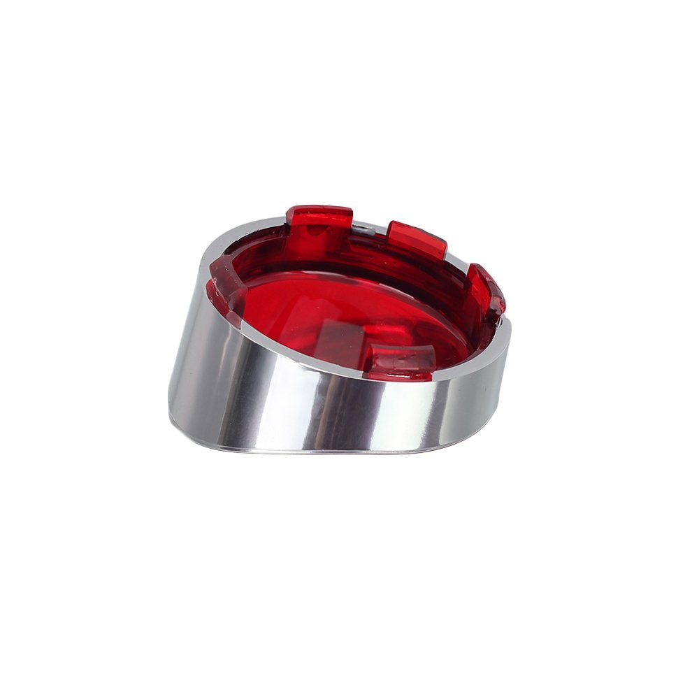 Nthreeauto Turn Signal Visors Lights Lens Covers Compatible With Harley Dyna Fatboy Softail Road Glide(Qty:2, Red)