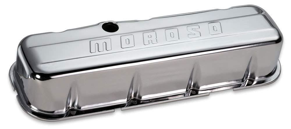 Moroso 68113 Chrome Valve Covers, Fits Big Block Chevy Engines