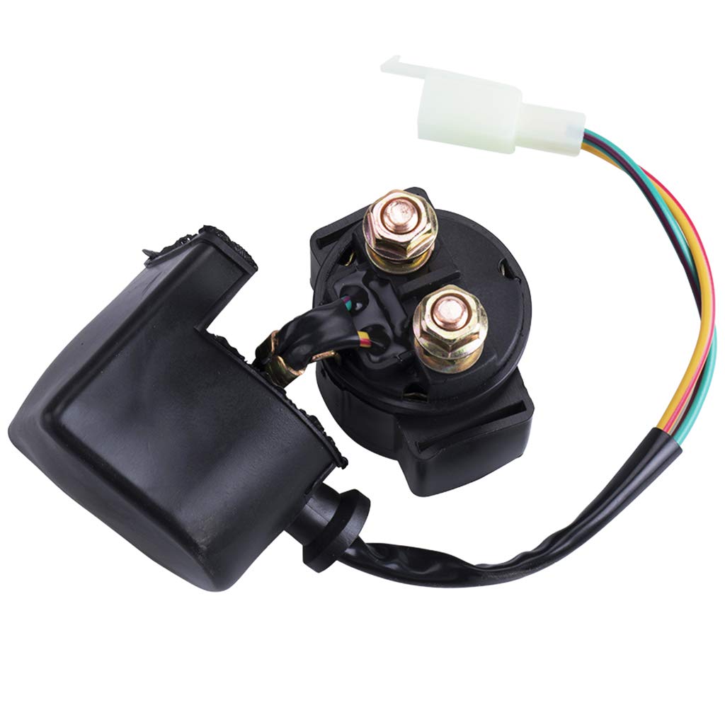 Cncmotok Starter Solenoid Relay For 4-Stroke Gy6 50Cc 125Cc 150Cc 200Cc 250Cc Atv Dirt Bikes Scooters Go Kart Dne Buggys Quad 4 Wheelers Pocket Bike Moped Roketa Ssr Taotao Sunl Coolster