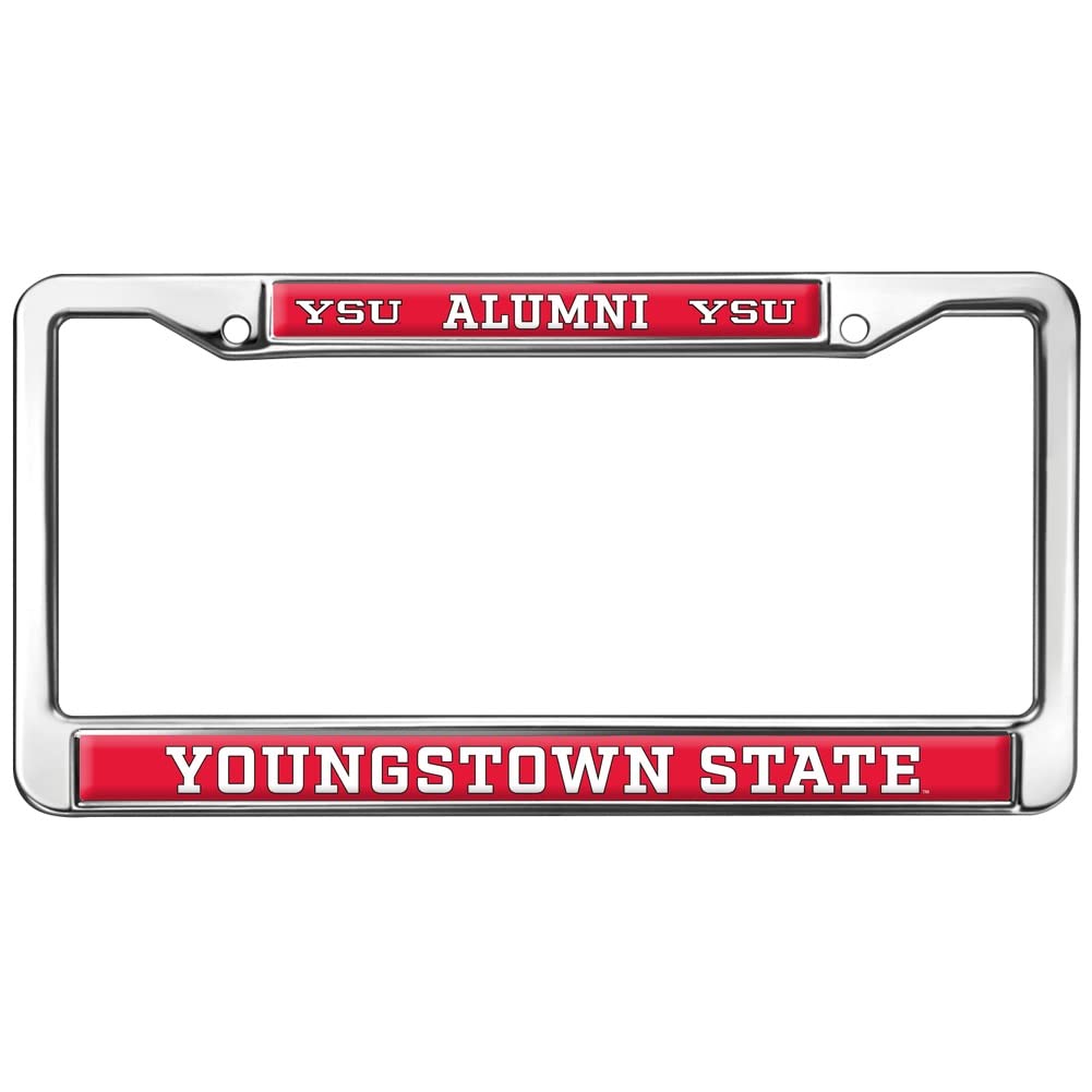 Youngstown State University Alumni Logo Full Size Standard License Plate Metal Frame