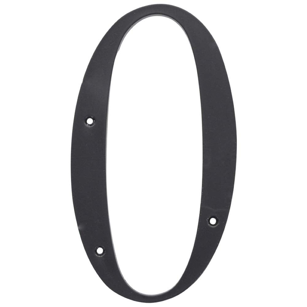 Hillman 847374 Black House Number 0, 6-Inch Nail Plastic
