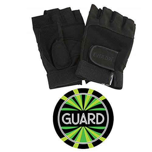 Ever-Dri Performance Gloves And Color Guard Decal Bundle (Black, X-Small)