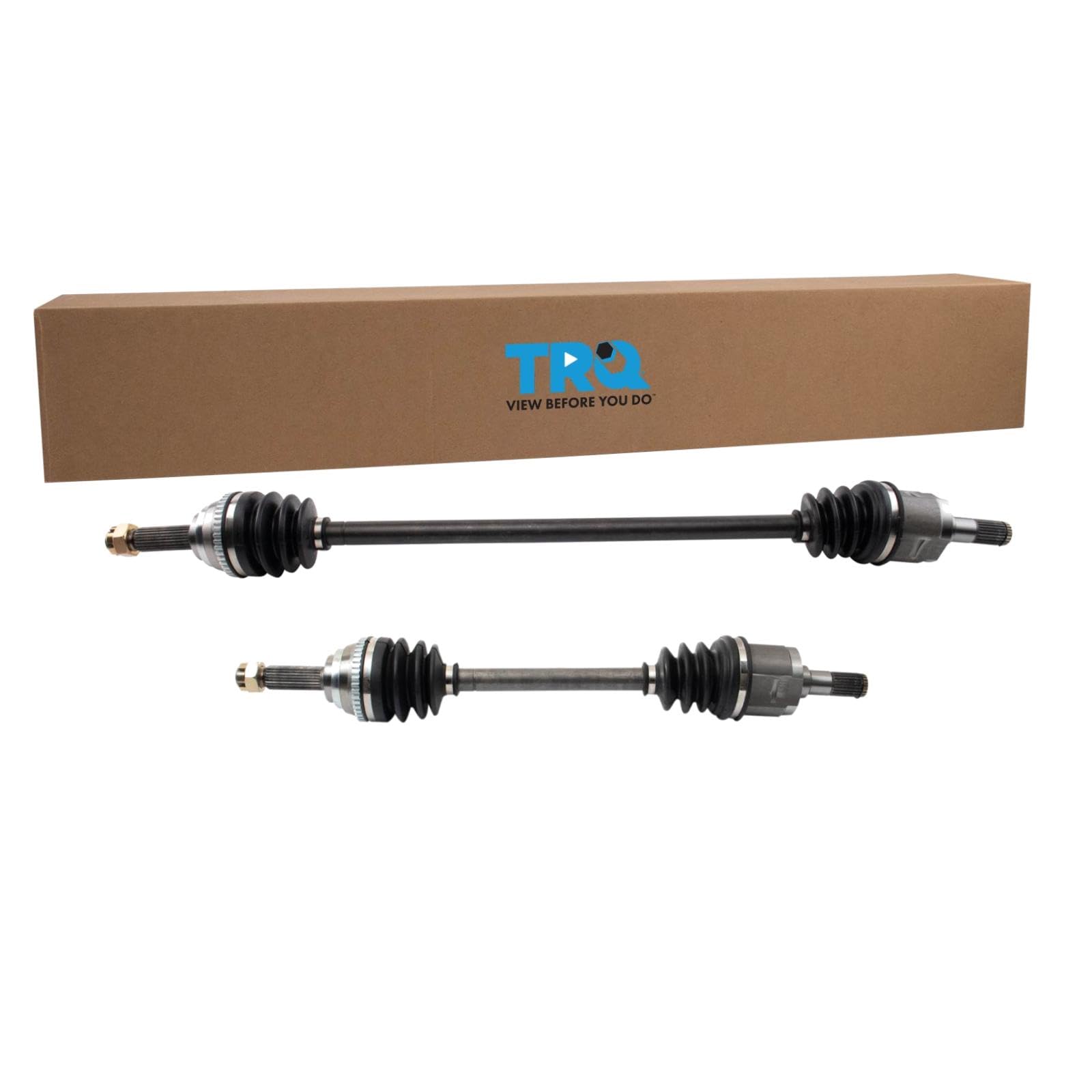 TRQ Front CV Axle Shaft Assembly Set Compatible with 2000-2002 Hyundai Accent