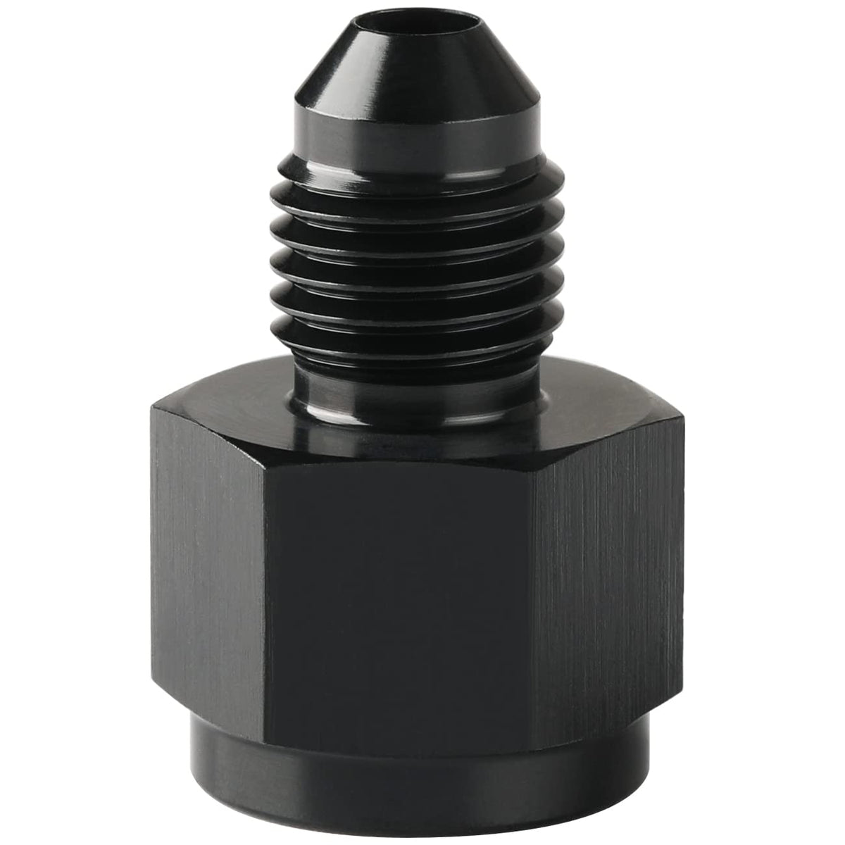 Podavelle 4An Female To 3An Male Flare Reducer Adapter Fitting Connector Aluminum Black