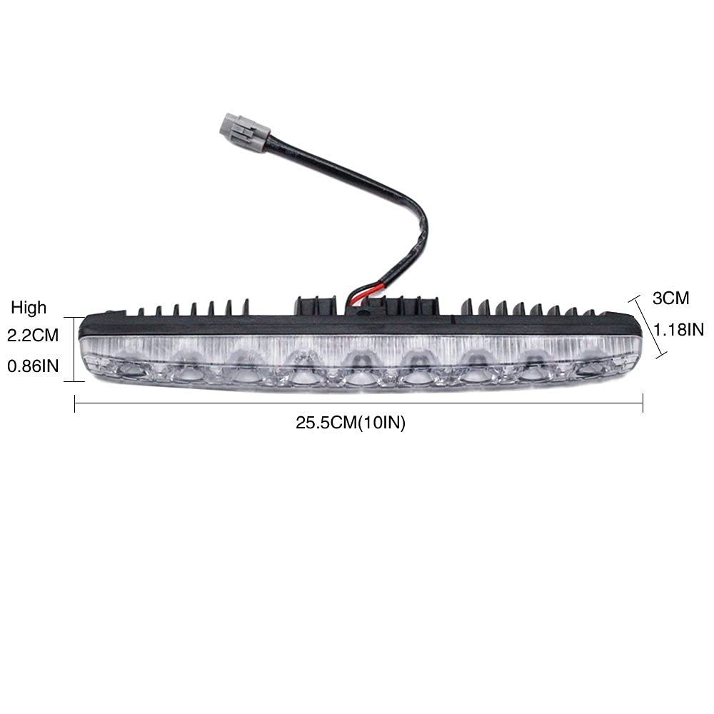 Yijinsheng Car Universal Fit 9 Led High Power Led Daytime Running Lights Drl Kit Extreme Bright Spot Fog Lamp Xenon White Auto A