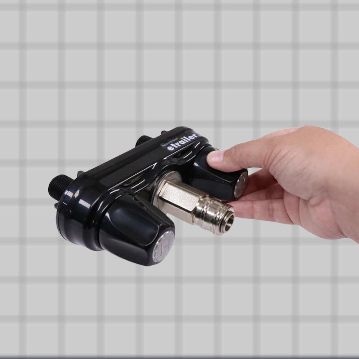 Empire Faucets Rv Outside Shower Valve Kit - 4 Inch Quick Connect Valve And Rv Outdoor Shower Faucet In Black