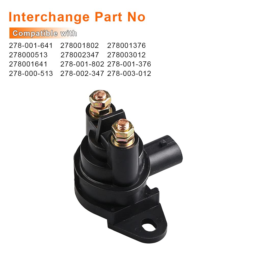 WATERWICH Starter Solenoid Relay Compatible with Seadoo GTX XP Sportster Gsx 278-001-802 Rxp GTX GTI Explorer Islandia Speedster