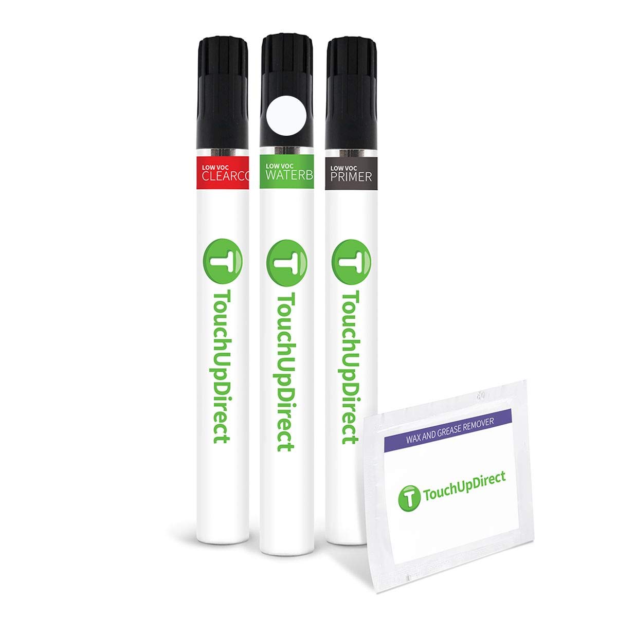 TouchUpDirect C9A/0Q Cream White Compatible with Porsche Exact Match Touch Up Paint Brush - Preferred Kit