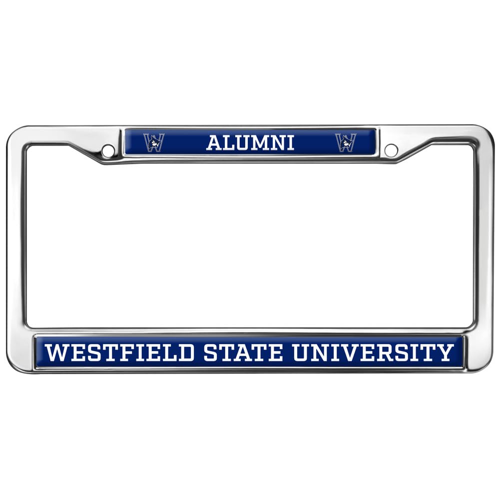 Westfield State University Alumni Full Size Standard License Plate Metal Frame