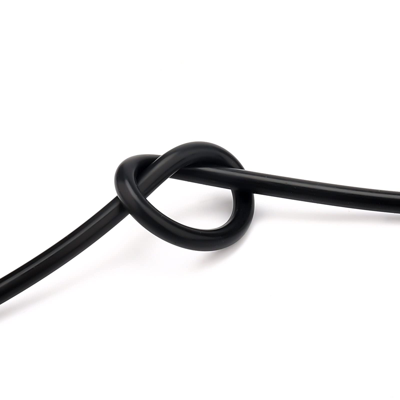 Aiex 1/8Inch Inner Diameter 10Ft High Temperature Silicone Vacuum Tubing Hose, High Performance Automotive Replacement Vacuum Hose Line For Vehicle Radiator Use (Black, 3Mm)