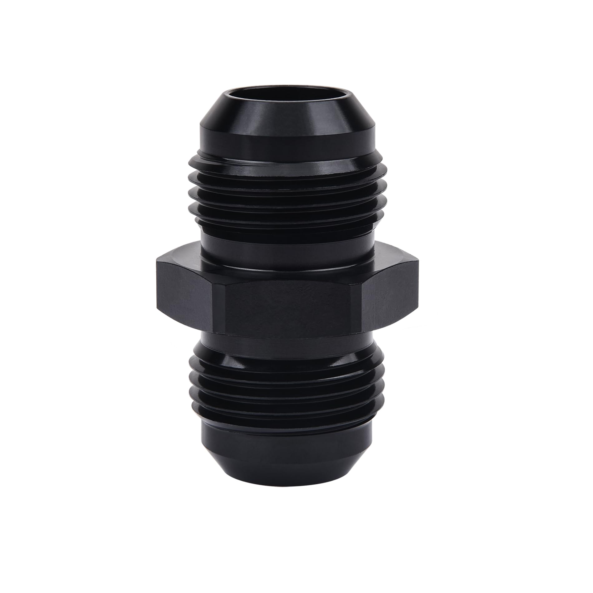 EVIL ENERGY 12AN Male to Male Flare Coupler Union Straight Fuel Hose Adapter Fitting Black