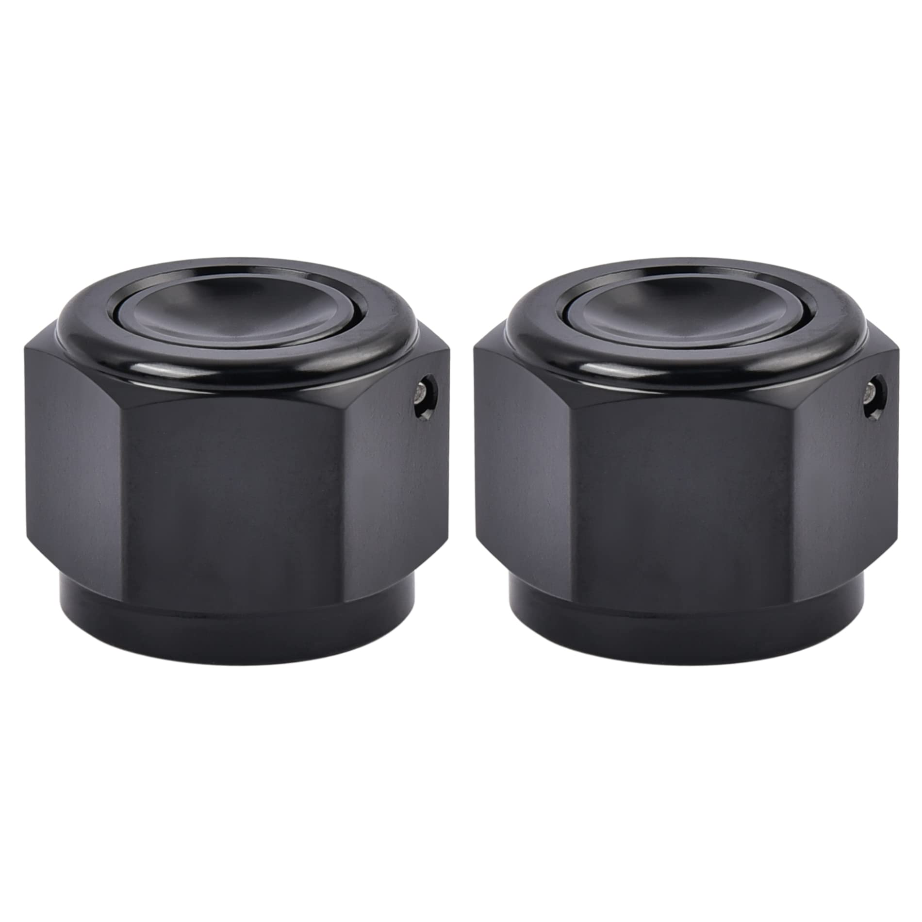 EVIL ENERGY 10AN Flare Cap Block off Fitting Plug Black 2PCS