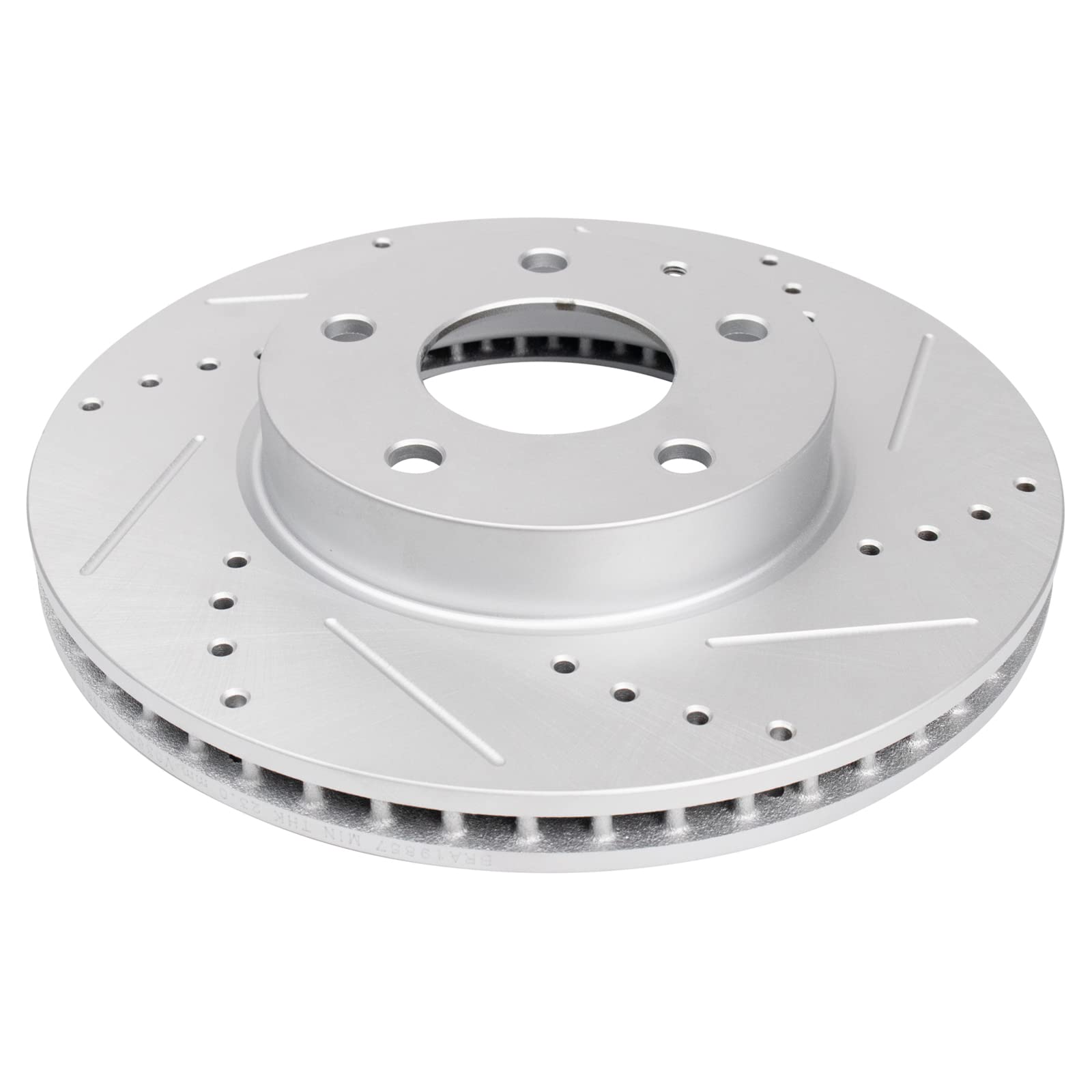 Trq Front Performance Brake Rotors Set Premium G-Coated Compatible With 2014-2018 Mazda 3 2016-2021 Cx-3