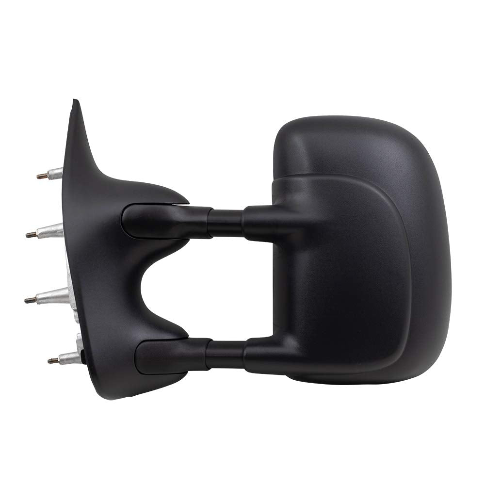 Brock Replacement Drivers Power Side View Double Swing Mirror Telescopic Dual Arms Compatible with 2009-2018 E-Series Van 9C2Z17