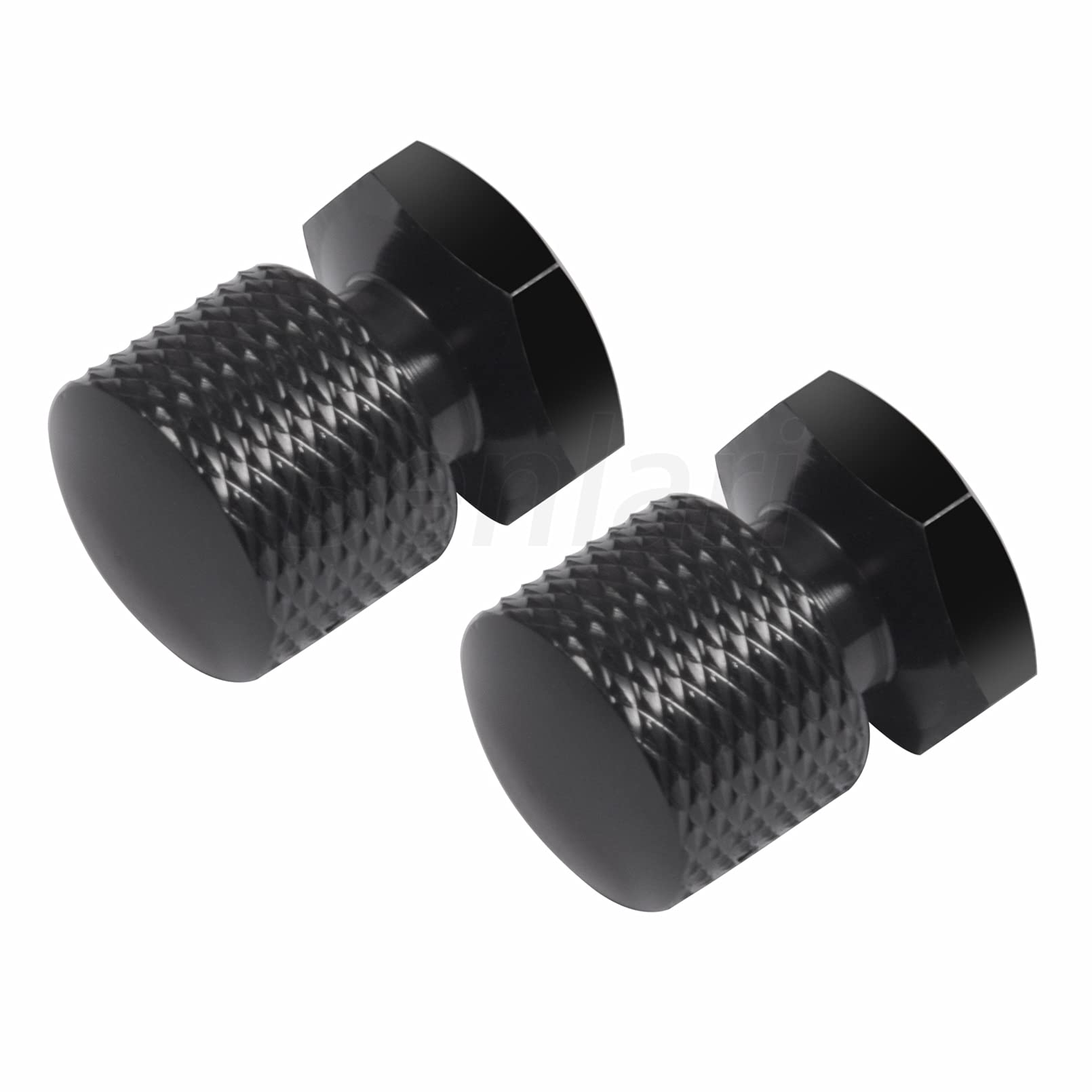 Benlari Black Solo Seat Nuts Mounting Nuts 1/4'-20 Thread Compatible For Harley Davidson Touring Softail Street Glide Road Glide Road King 1997-2024