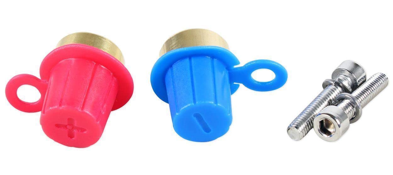 XS Power 586 Tall Brass Post Adaptor (M6 Thread), GOLD,SILVER