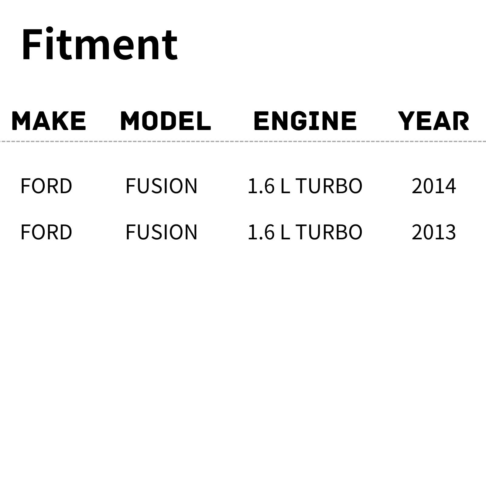 TYG OE Replacement(CAPA Quality) Cooling Fan Extra Silent for 2013-2014 Ford Fusion 1.6L Turbo | DG9Z-8C607B | FO3115196 | 620-0