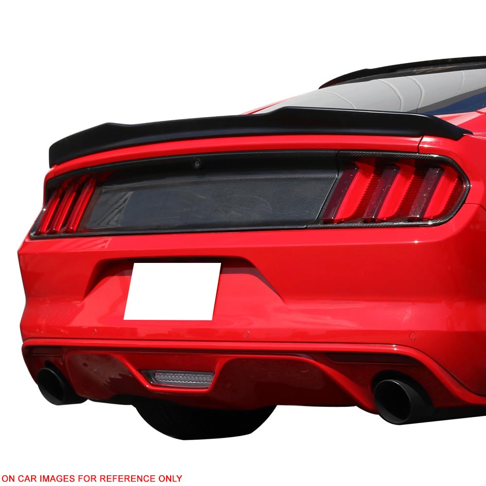 Trunk Spoiler Compatible With 2015-2023 Ford Mustang, High Kick V Style Matte Black MB ABS Rear Spoiler Wing Tail Lid Finnisher