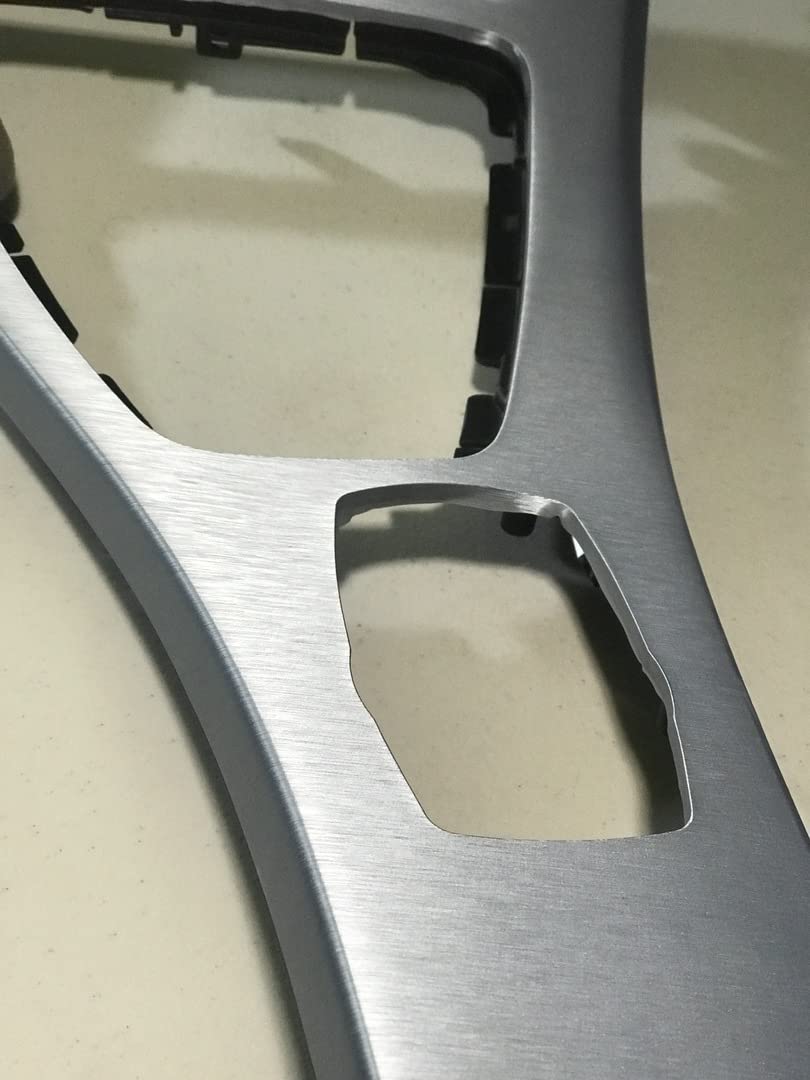 Vvivid Xpo Silver Brushed Steel Car Wrap Vinyl Roll With Air Release Technology (3Ft X 5Ft)