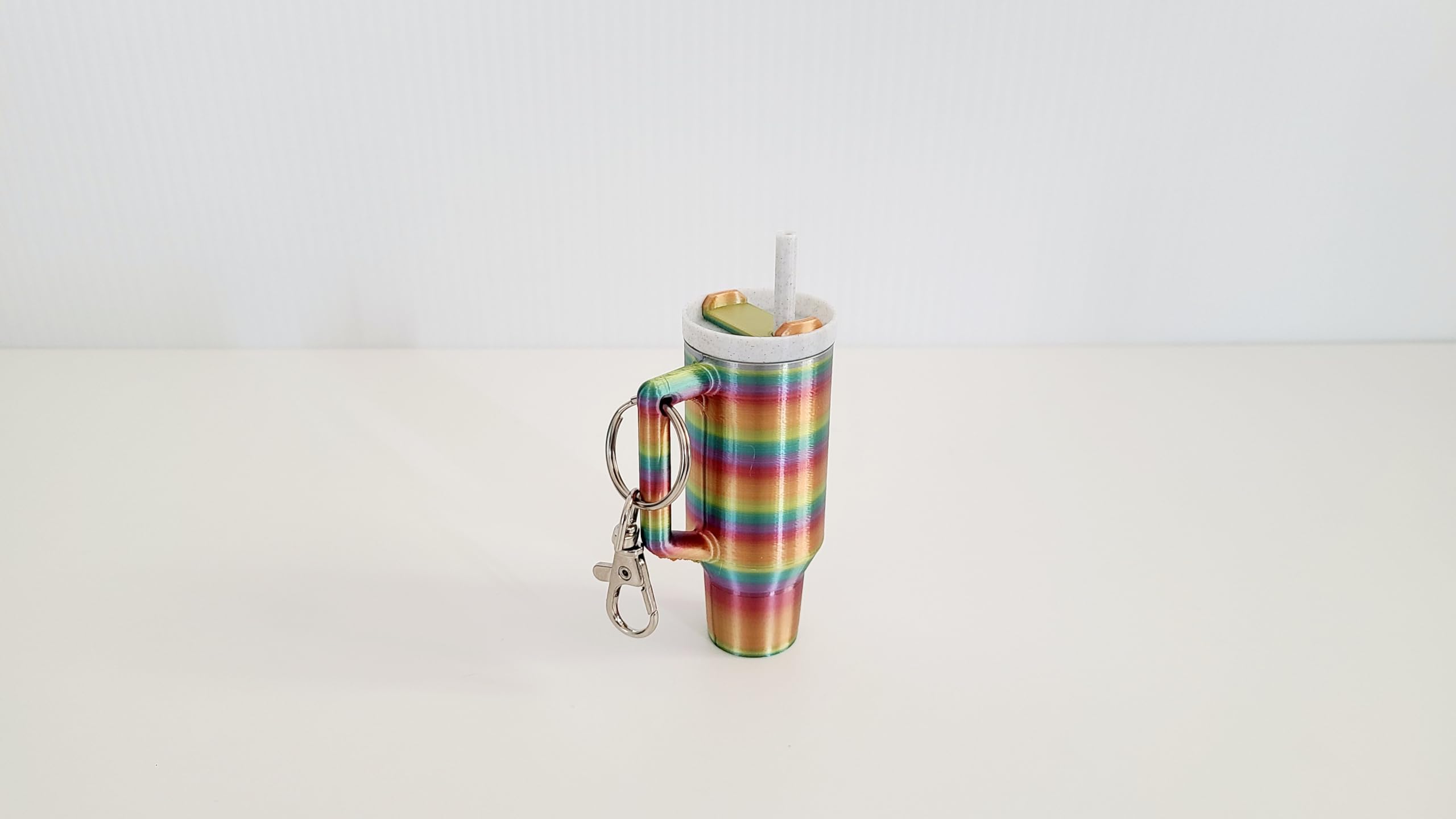 Miniature Tumbler Replica Keychain - 3D Printed Desk Accessory Home Decor (Ultimate Collectors Edition)