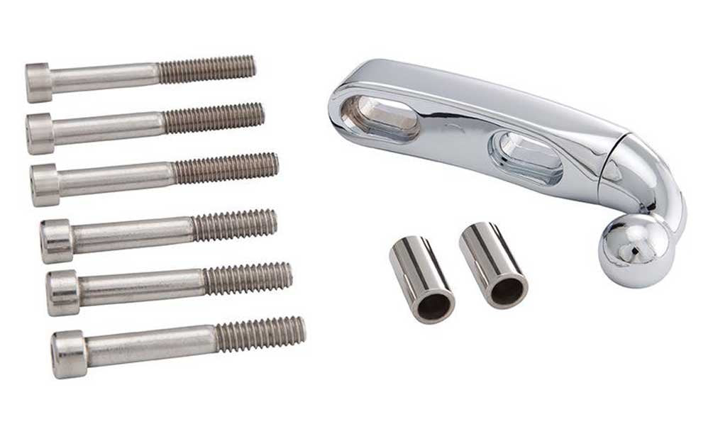 Ciro Drink Holder Perch Mount Chrome Plated And Rubber, Chrome Finish 50410