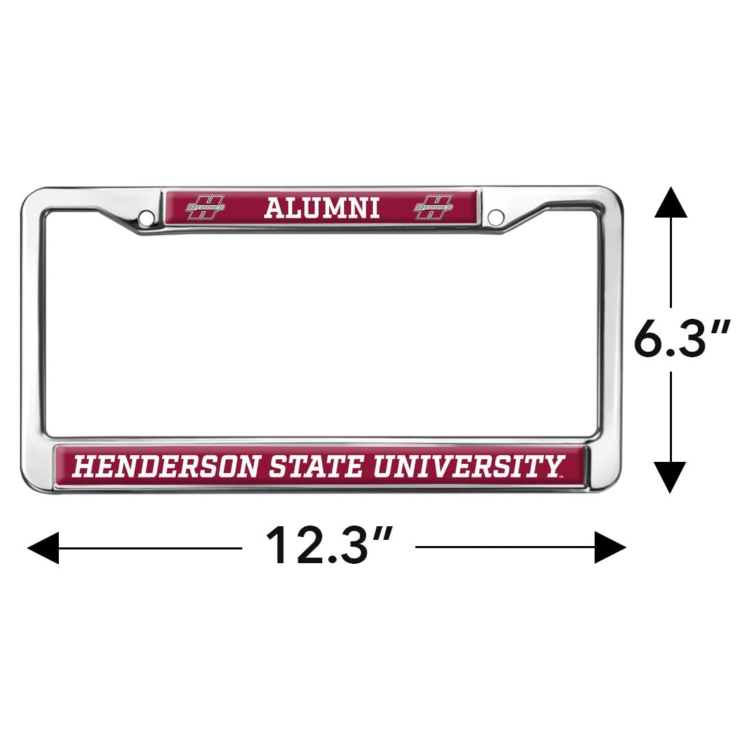 Henderson State University Alumni Logo Full Size Standard License Plate Metal Frame