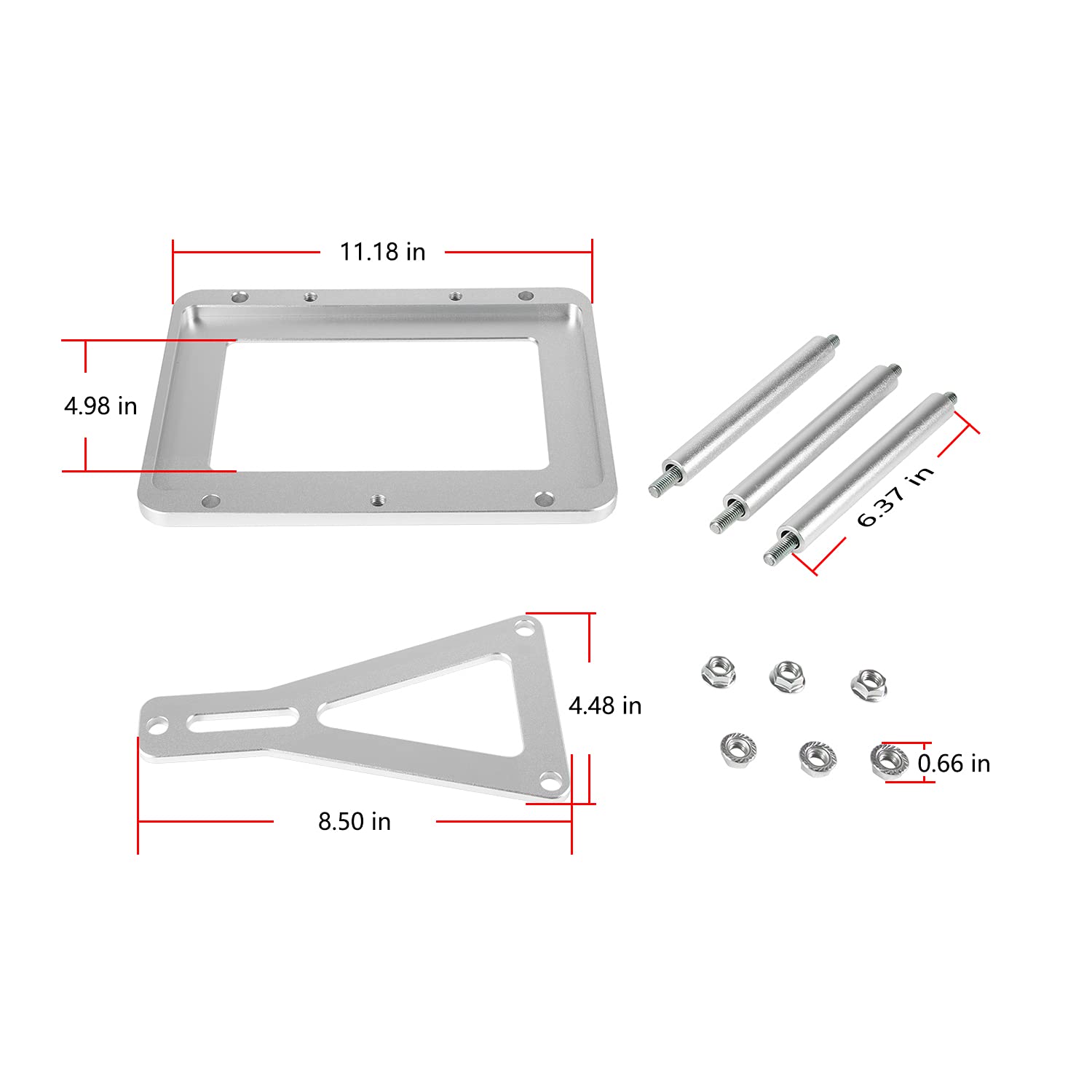 Universal Battery Tray Hold Down Trunk Battery Relocation Box Aluminum Fits For Optima Race Racing Mount Red Yellow Blue Top 34 34/78 D34 D34/78 34M D34M