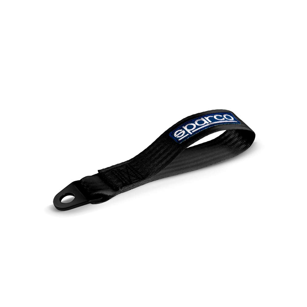 Sparco 01638Nr Performance Towing-Hook-Ribbon - Black - Max. 2000Kg - 16Mm Hole