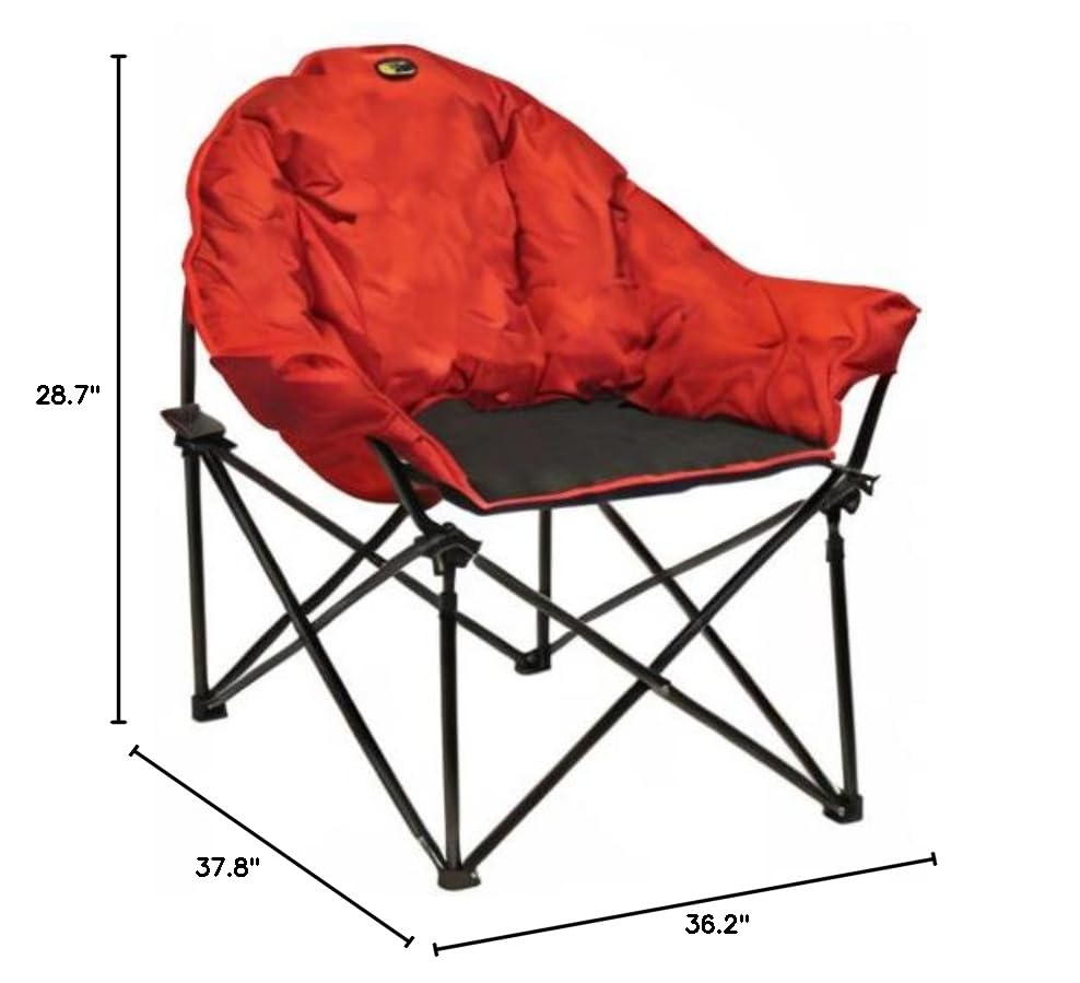 Faulkner 49579 Big Dog Bucket Chair, Burgundy/Black