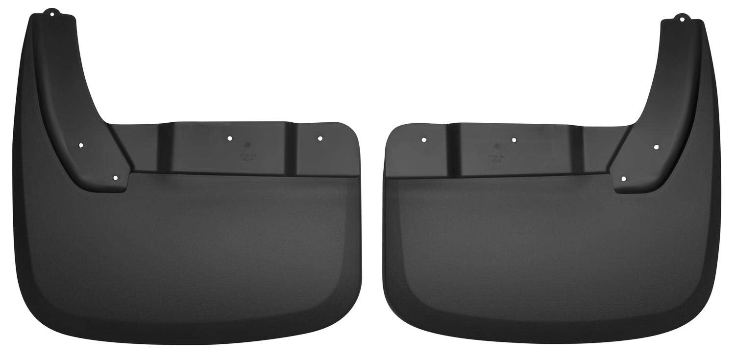 Husky Liners 57161 Custom Molded Mud Guards; Black; Rear;